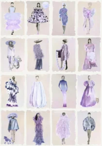 Cole and Son Tapete Harrods Couture Carousel 175-1005 Lavender