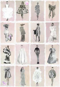 Cole and Son Tapete Harrods_Couture_Carousel_175-1006 Blush